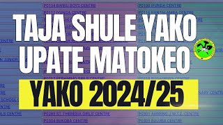 MATOKEO YA KIDATO CHA NNE 202425 YAMETOKA [upl. by Mcspadden]