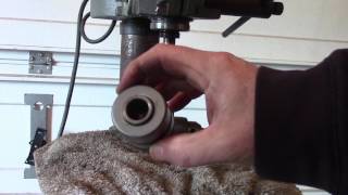 How To Remove Drill Press Chuck Rockwell Delta [upl. by Ellwood]