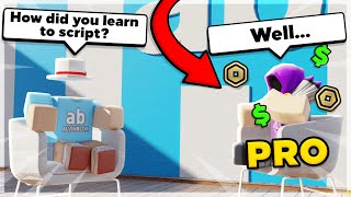 How pro Roblox developers learnt to script [upl. by Yenffit]