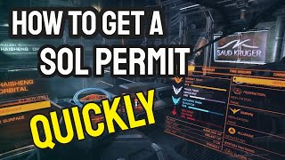 How to get a Sol Permit quickly in Elite Dangerous [upl. by Fionnula148]