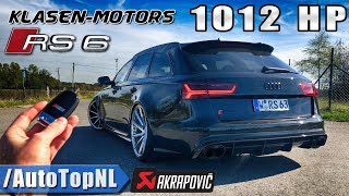 1012HP AUDI RS6 Klasen 330kmh REVIEW POV Test Drive on AUTOBAHN by AutoTopNL [upl. by Saixela]