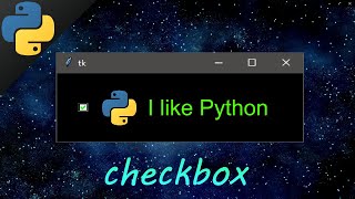 Learn Python tkinter GUI checkboxes easy ✔️ [upl. by Hnilym]