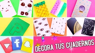 DIY 14 ideas para decorar TUS CUADERNOS  Nancy Loaiza [upl. by Idahs948]