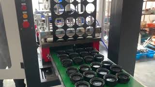 450 model coffee lid PS material machine [upl. by Lehctim]