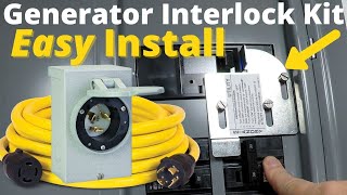 Home Generator Interlock Kit Installation  EASY [upl. by Biddie801]