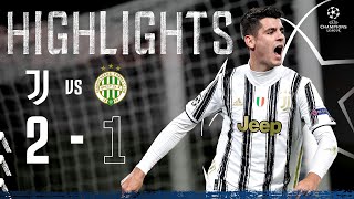 Juventus 21 Ferencváros  Dramatic Last Minute Morata Goal Seals Win  Champions League Highlights [upl. by Hanyaz]