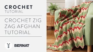 Crochet Zig Zag Afghan Tutorial [upl. by Haran]