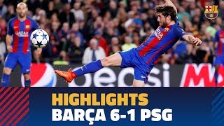 FC BARCELONA 61 PSG  Match highlights [upl. by Vinny613]