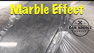 How to Custom Paint A Car With Marble Effect EASY [upl. by Rimidalb]