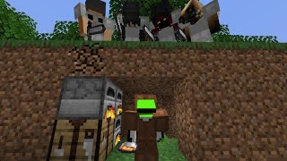 Minecraft Speedrunner VS 4 Hunters FINALE [upl. by Lacy]