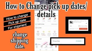 How to change pick up dateShopee shipmentreschedule pick up date [upl. by Nnanerak187]