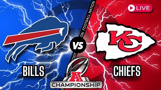 AFC Championship Buffalo Bills VS Kansas City Chiefs  Live Stream Drive Chart Commentary [upl. by Anatola]