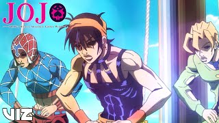 Torture Dance  JoJo’s Bizarre Adventure Golden Wind Part 1  VIZ [upl. by Dopp428]