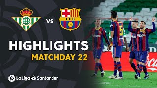 Highlights Real Betis vs FC Barcelona 23 [upl. by Sivrep]