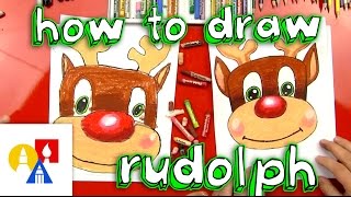 How To Draw Rudolph [upl. by Yeldud]