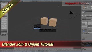 Blender Join And Unjoin Objects Tutorial [upl. by Eimaral974]