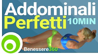 Addominali Perfetti in 10 Minuti  Esercizi a Casa [upl. by Hawger]