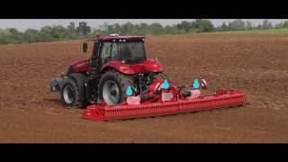 KUHN HR 1040 R  Large width power harrow in action [upl. by Nho]