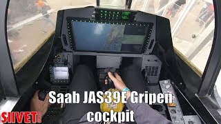 Saab JAS 39E Gripen Fighter Cockpit  What it Looks Like From Inside [upl. by Meir]