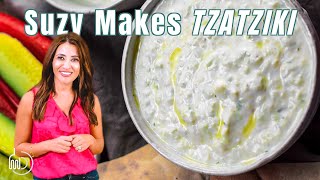 Authentic Tzatziki Sauce Recipe  The Mediterranean Dish [upl. by Katalin]