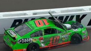 Huge Danica Patrick crash in Phoenix [upl. by Tebzil]