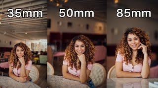 35mm vs 50mm vs 85mm Lens Comparison for Portrait Photography [upl. by Nasah]