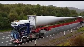 Vestas Wind Turbine Blade transportation [upl. by Aniri]