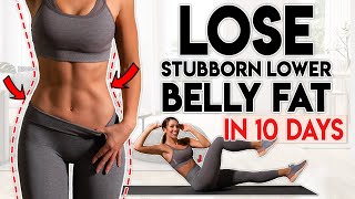 LOSE BELLY FAT in 10 Days lower belly  8 minute Home Workout [upl. by Eibot687]