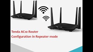 How to configure Tenda AC1200 Router as a WiFi repeater [upl. by Nnanaej]