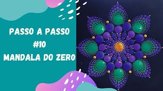 PASSO A PASSO 10  MANDALA EM PONTILHISMO [upl. by Yziar120]