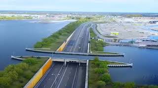 The Veluwemeer Aqueduct Netherlands Unique Water Bridge [upl. by Amlev]