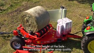 KUHN RW1610 eTwin  Round bale wrappers In action [upl. by Beverly]