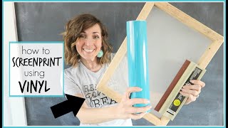 How to Screen Print using Vinyl [upl. by Noslen]