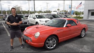 Is the 2002 Ford Thunderbird the MOST underrated convertible sports car [upl. by Ennaerb]