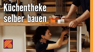 Küchentheke selber bauen  HORNBACH Möbelbau [upl. by Lj]