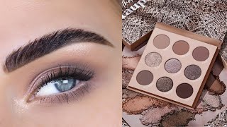 Easy Everyday Cool Toned Eyeshadow Tutorial  ColourPop Thats Taupe Palette [upl. by Tomasine]