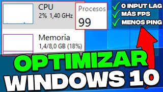 Como OPTIMIZAR Windows 10 para juegos y mejorar el rendimiento 2022 Parte 2 [upl. by Ahsyat]