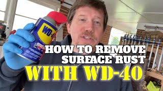 How To Remove Surface Rust With WD40 [upl. by Bueschel]