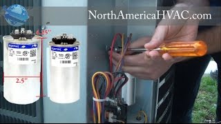 How to replace a Capacitor  HVAC AC Capacitor Replacement [upl. by Blackman]