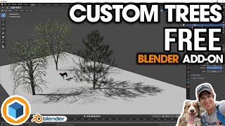 CUSTOM TREES in Blender  FREE Tree Creation AddOn  Sapling Tree Generator [upl. by Akeenahs]