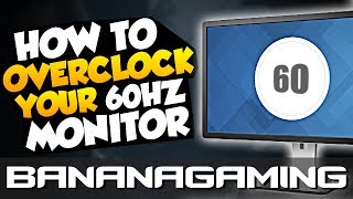 How to Overclock your 60Hz Monitor Sometimes up to 80Hz [upl. by Terraj]