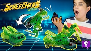 SCREECHERS Wild Cars Review and Play with HobbyKidsTV [upl. by Luapnaes]