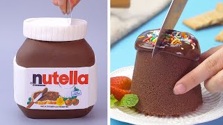 NUTELLA Chocolate Cakes Are Very Creative And Tasty  So Yummy Chocolate Cake Hacks  Tasty Plus [upl. by Phillipp703]