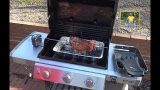 Rotisserie St Louis Ribs Weber Genesis II E310 Propane Gas Grill [upl. by Lesirg588]