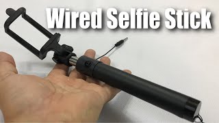 Wired Monopod Selfie Stick Review [upl. by Pirali]