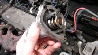 Fiat Punto Thermostat Change [upl. by Hasheem362]