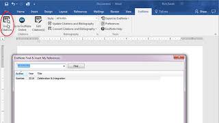 EndNote How to Insert a Citation [upl. by Schwinn858]