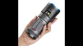 Supwildfire 30000LM 10x XM L T6 LED Flashlight [upl. by Ainoz156]