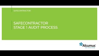 SafeContractor Stage 1 Audit Process [upl. by Lzeil]