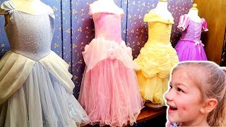 Disneyland Cinderella Castle Bibbidi Bobbidi Boutique Dress up and Play [upl. by Furr]